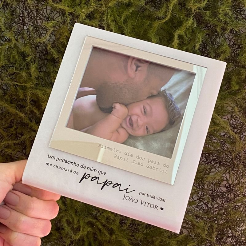 Porta Retrato Polaroide Personalizada para Pai