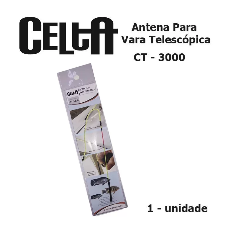 Antena p/Vara Telescopica Celta CT3000