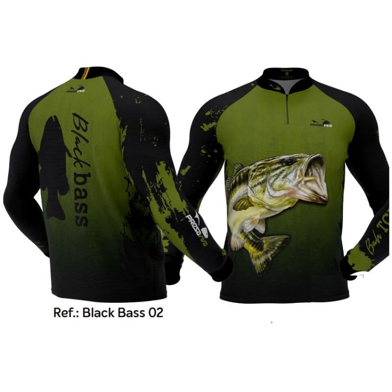 Camiseta ML Presa Viva Black Bass 02