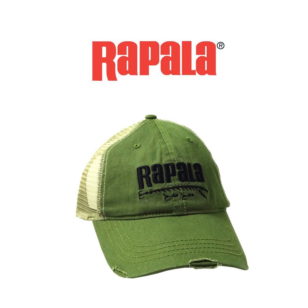 Boné Rapala Logo Verde e Bege Goramarv2