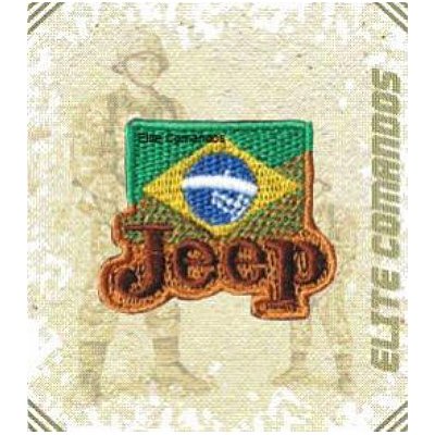 Bordado Termocolante Brasil Jeep Elite Comandos