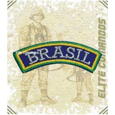 Bordado Termocolante Tarjeta Brasil Elite Comandos