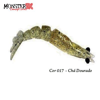 Camarão Monster 3X X-Move G 9cm Cor:017(Chá Dourado) c/3un