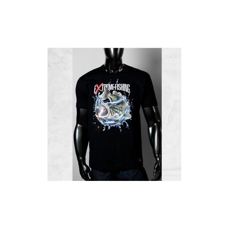 Camiseta Extreme Fishing R/CF-032 Preta