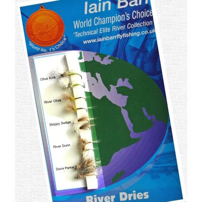 Coleção 10 iscas de Fly Iain Barr - River Dries