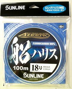 Linha Fluorocarbon Sunline Azeero 100m - Made in Japan