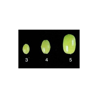 Miçanga de silicone OWNER Green Soft Glow Beads N.4 crt.24un