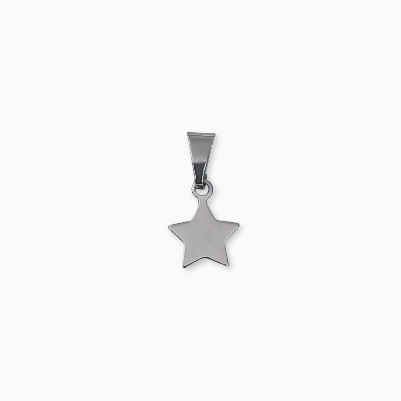 Pingente Estrela Mini em Aço Inoxidável Prata