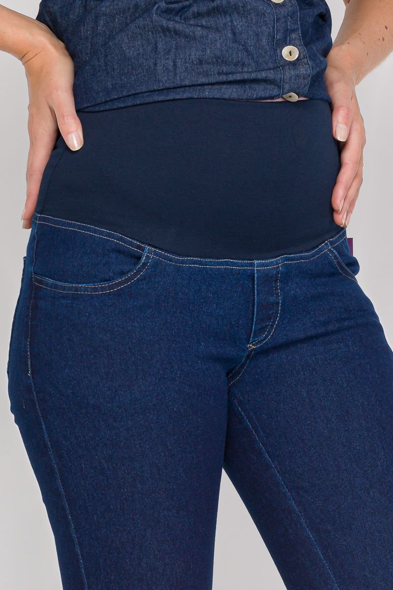 Calça Jeans Flare Plus Size para Grávida