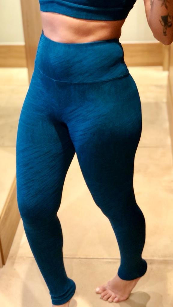 Legging Jackard Azul Vitral