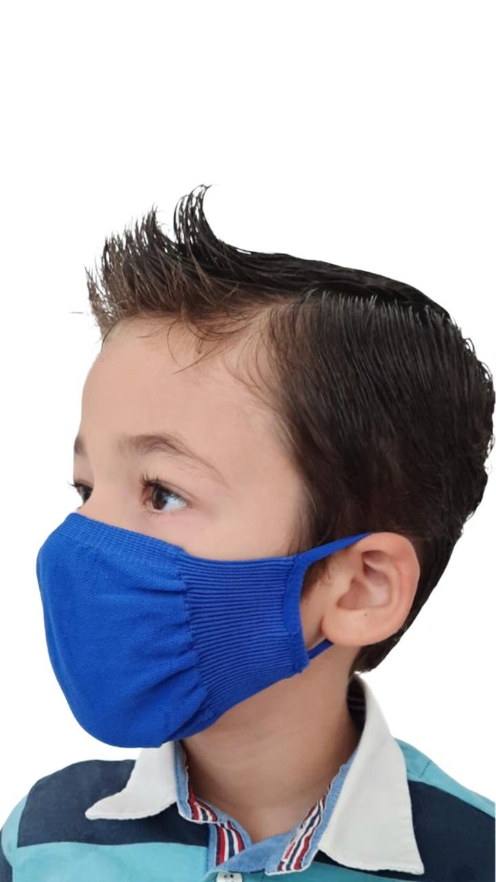 Kit 3 Máscaras de Proteção Facial Infantil - Trifil Unissex (Marinho/Azul/Vinho)