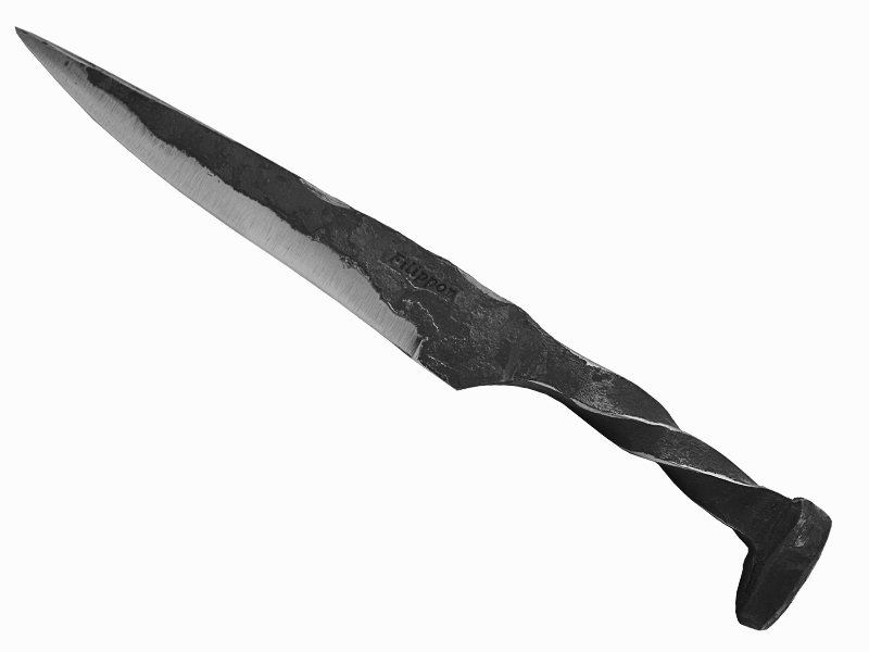 Adelar Filippon faca de prego trilho de trêm, 29 cm