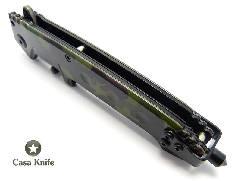 Böker Canivete em aço inoxidável com pintura camuflada 22 cm