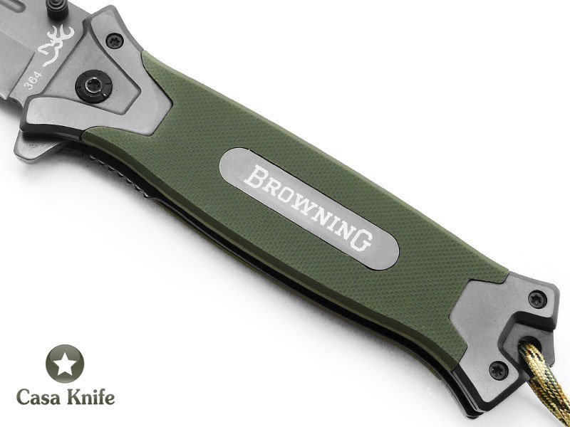 Browning Canivete para colecionador em aço inoxidável com empunhadura em madeira 22 cm