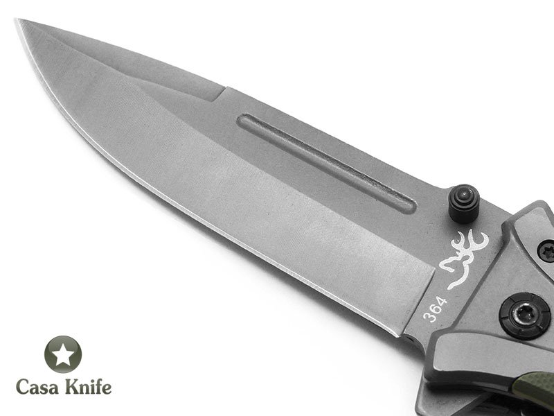 Browning Canivete para colecionador em aço inoxidável com empunhadura em madeira 22 cm