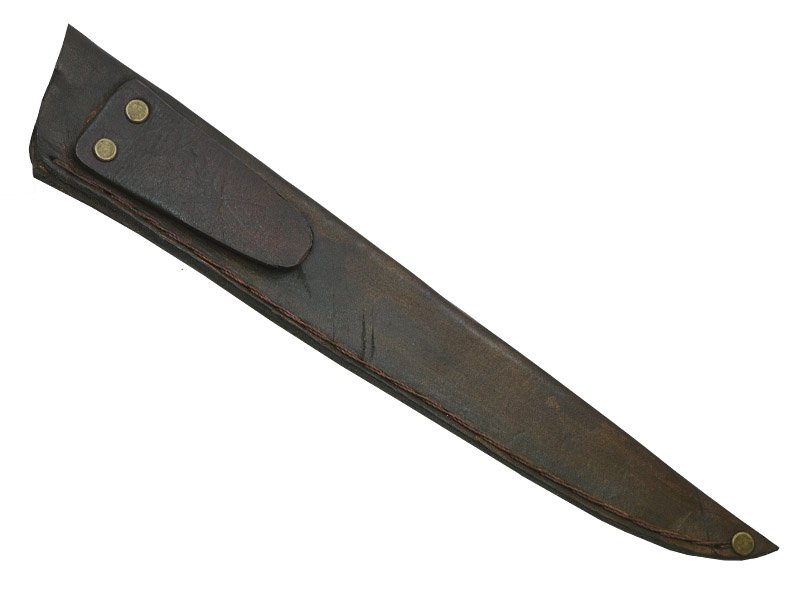 Adelar Filippon faca javalizeira brüt forge para colecionador, forjada em aço 5160. Empunhadura em nogueira, 41 cm