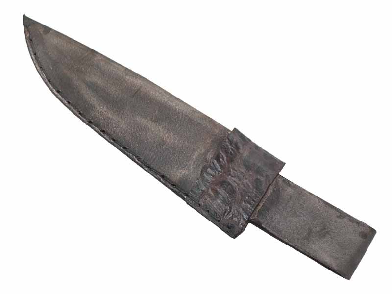 Adellar Filippon faca para colecionador em aço damasco. Empunhadura em madeira de ipê, 30 cm