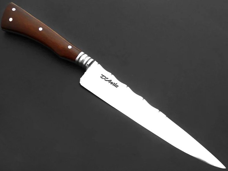 Cutelaria D Avila faca para colecionador em aço carbono com empunhadura em guajuvira 28 cm