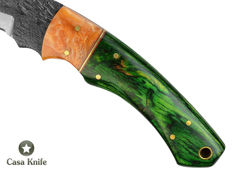 Magnifica faca Karambit Brut Forge para colecionador forjada em aço 1095. Empunhadura em pakkawood e aluminite, 19 cm