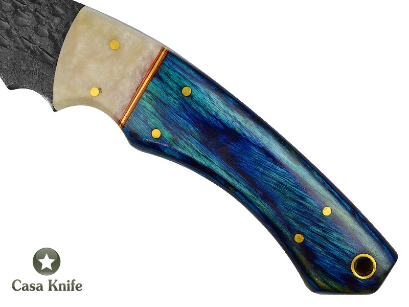 Magnifica faca Karambit Brut Forge para colecionador forjada em aço 1095. Empunhadura em pakkawood e aluminite,19 cm