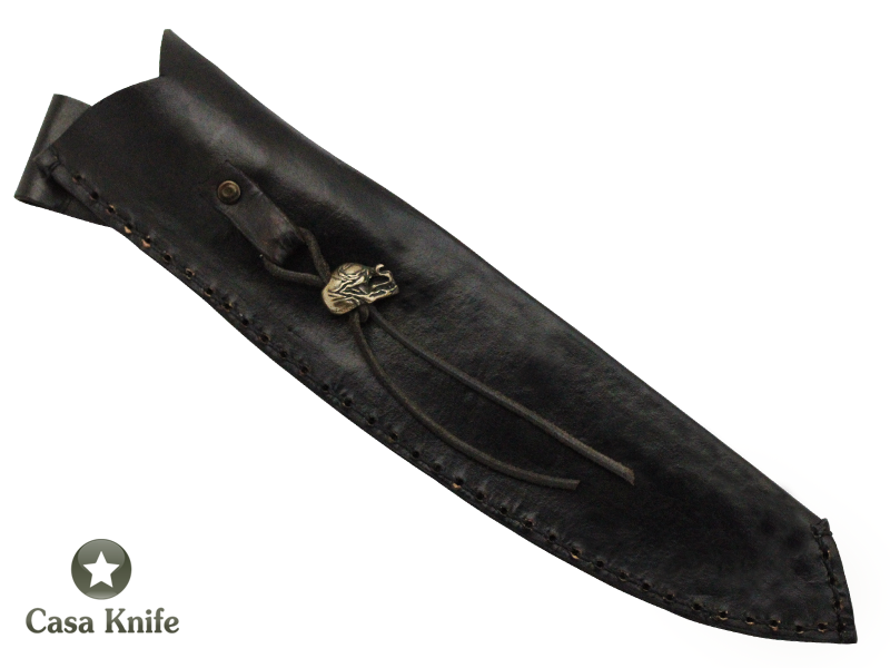 Magnifica faca Santoku para colecionador forjada em Aço Damasco VG10, com 67 camadas, Empunhadura em Rádica de Roseira, 33 cm