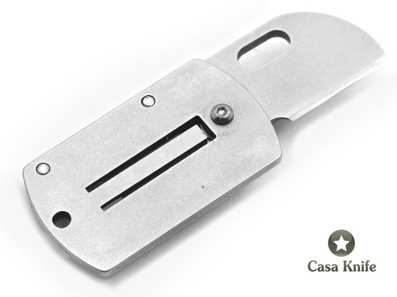 Mini faca de bolso dobrável para colecionador em aço D2 7 cm
