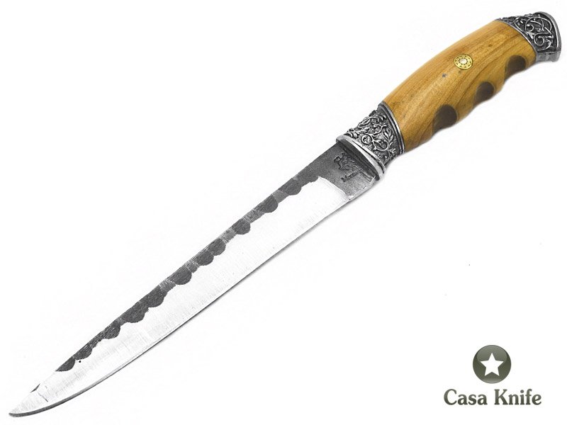 Montecristo faca Brute Forge para colecionador em aço inox 420 com empunhadura de pau de marfim 29 cm