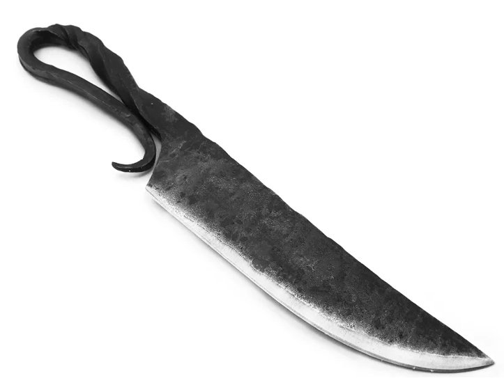 Montecristo faca Brute Forge para colecionador toda forjada em aço 1050 com alto teor de manganês 33 cm