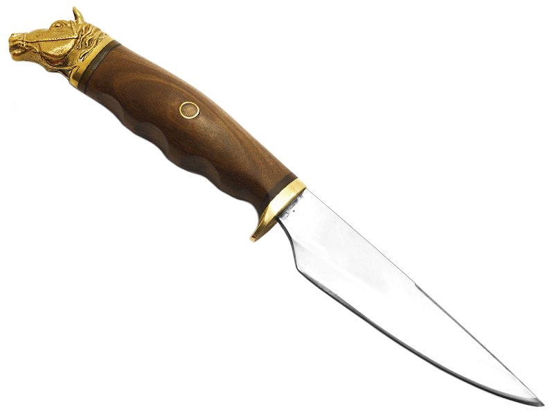Montecristo faca para colecionador forjada em aço 420C com empunhadura em cerne de cabreúva 27 cm