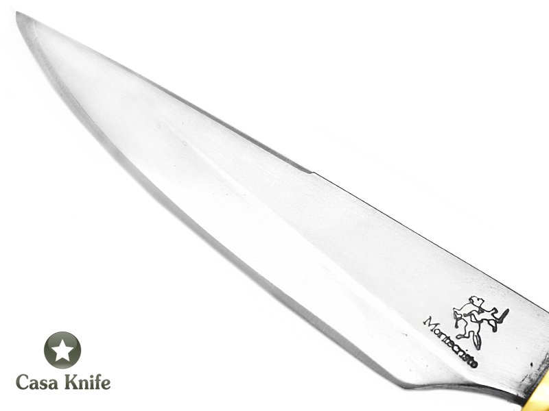 Montecristo faca para colecionador forjada em aço 420C com empunhadura em cerne de cabreúva 27 cm