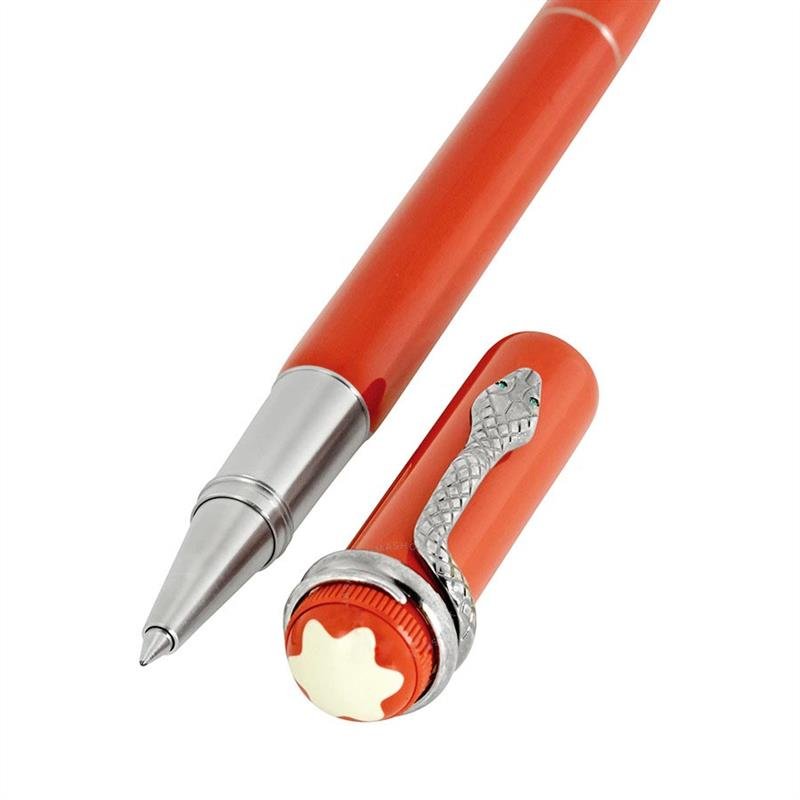 CANETA MONTBLANC ROLLER HERITAGE ROUGE NOIRE CORAL