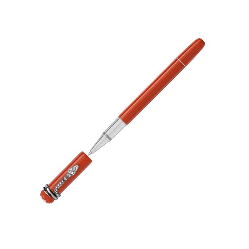 CANETA MONTBLANC ROLLER HERITAGE ROUGE NOIRE CORAL
