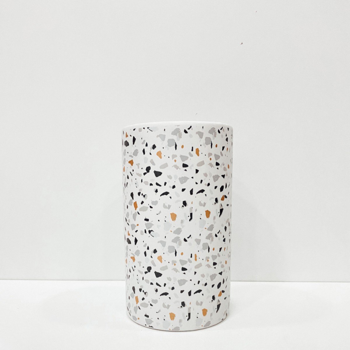 Vaso Branco Cerâmica Granilite