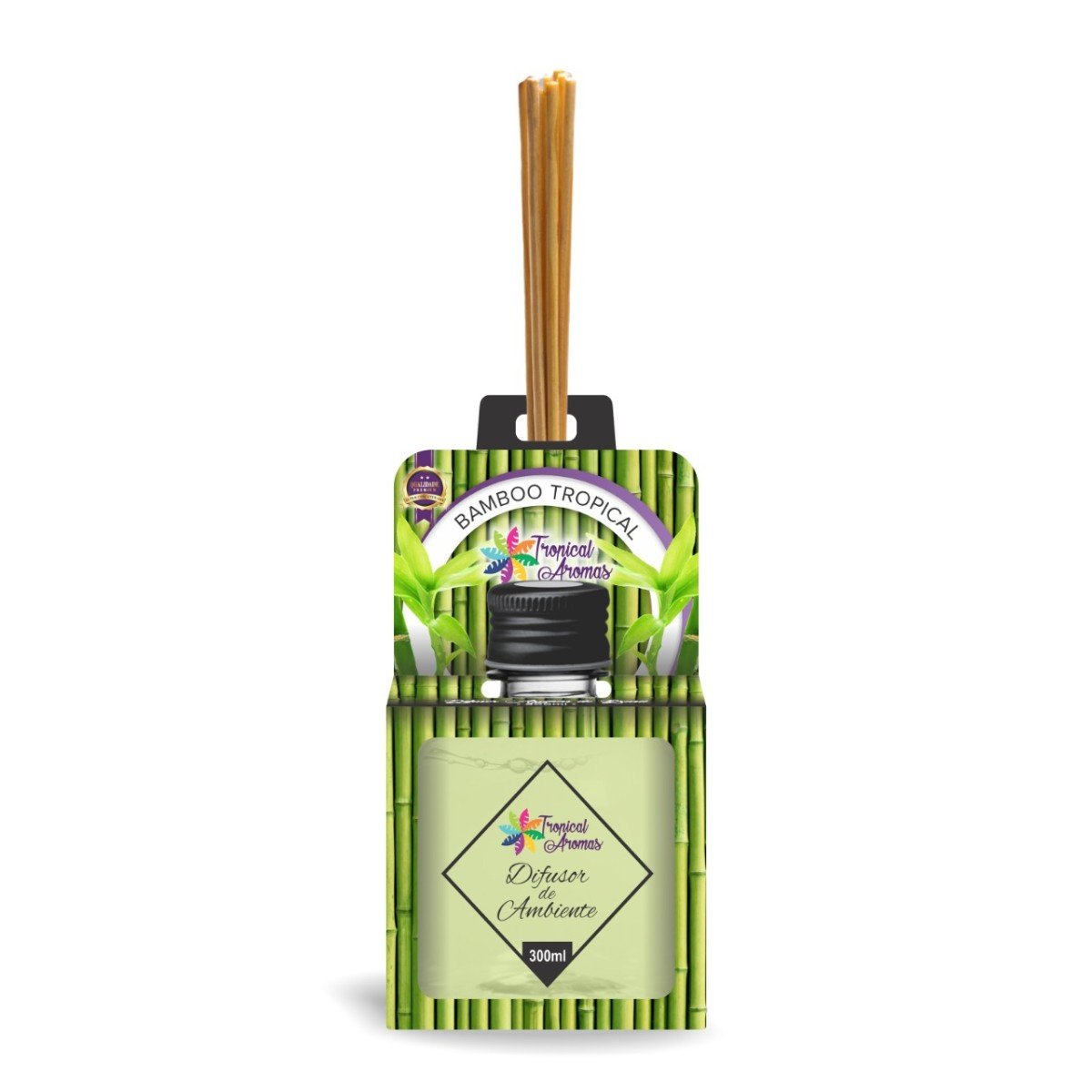 Difusor de Aromas do Brasil Bamboo Tropical 300 ml