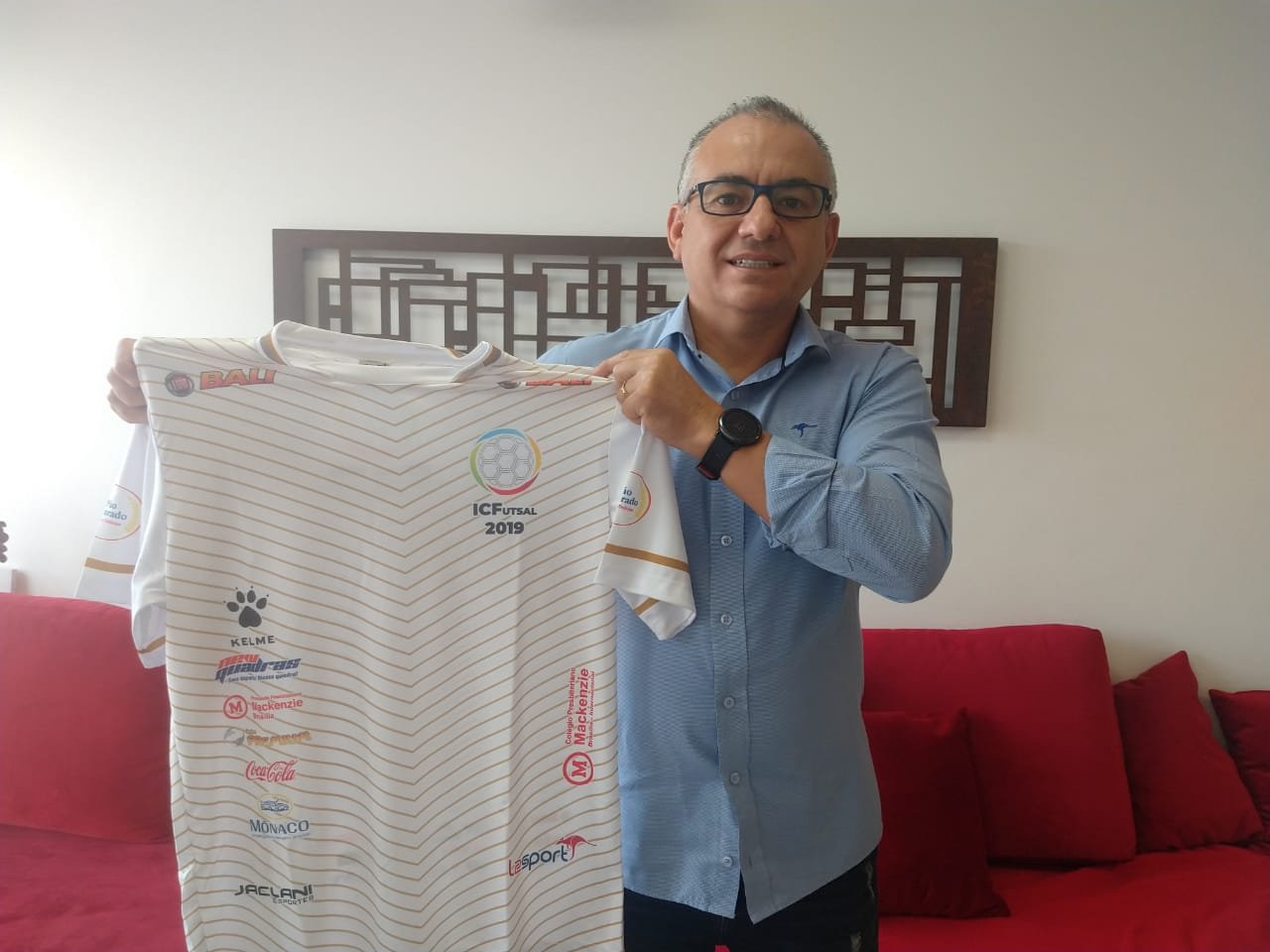 Prof. Sérgio Adriano - Camisa do Congresso Internacional de Futsal