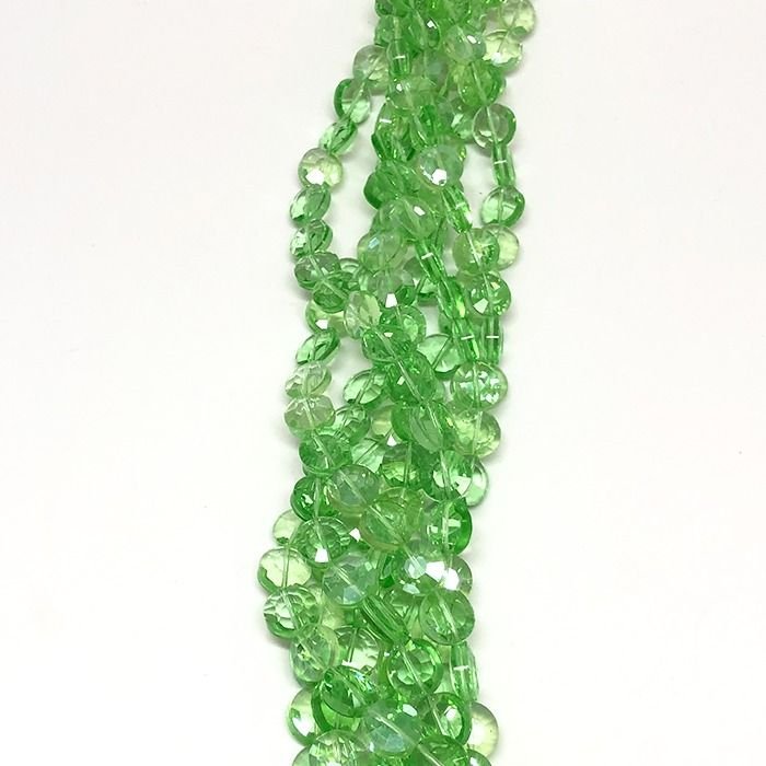 Cristal Verde Moeda 12mm
