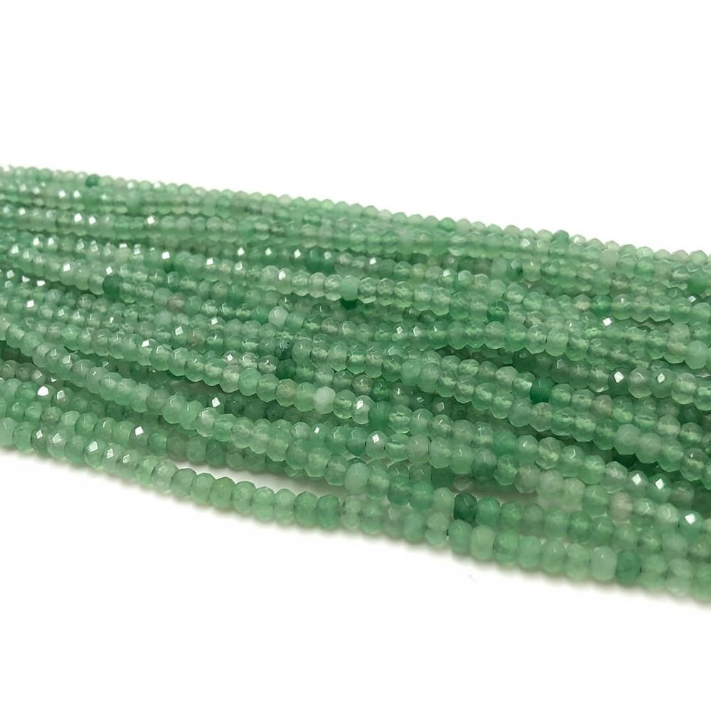 Jade Verde Translucido Rondell 2x4mm