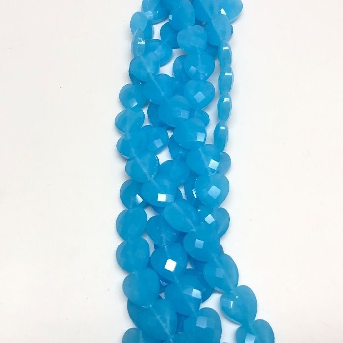 Cristal Coracao Azul 14mm