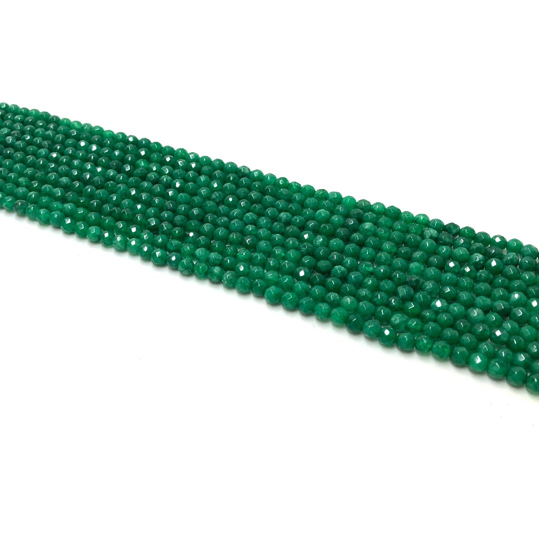 Jade Verde Esmeralda Facetado 4mm