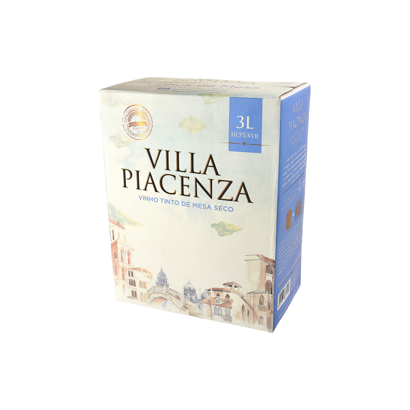 Bag in box Vinho de Mesa Tinto Seco Villa Piacenza 3L