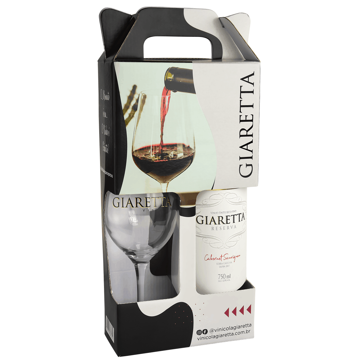 Kit Vinho Reserva Giaretta (embalagem especial)