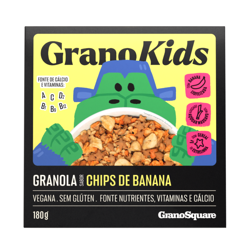 Granola GranoKids Chips de Banana 180g - GranoSquare