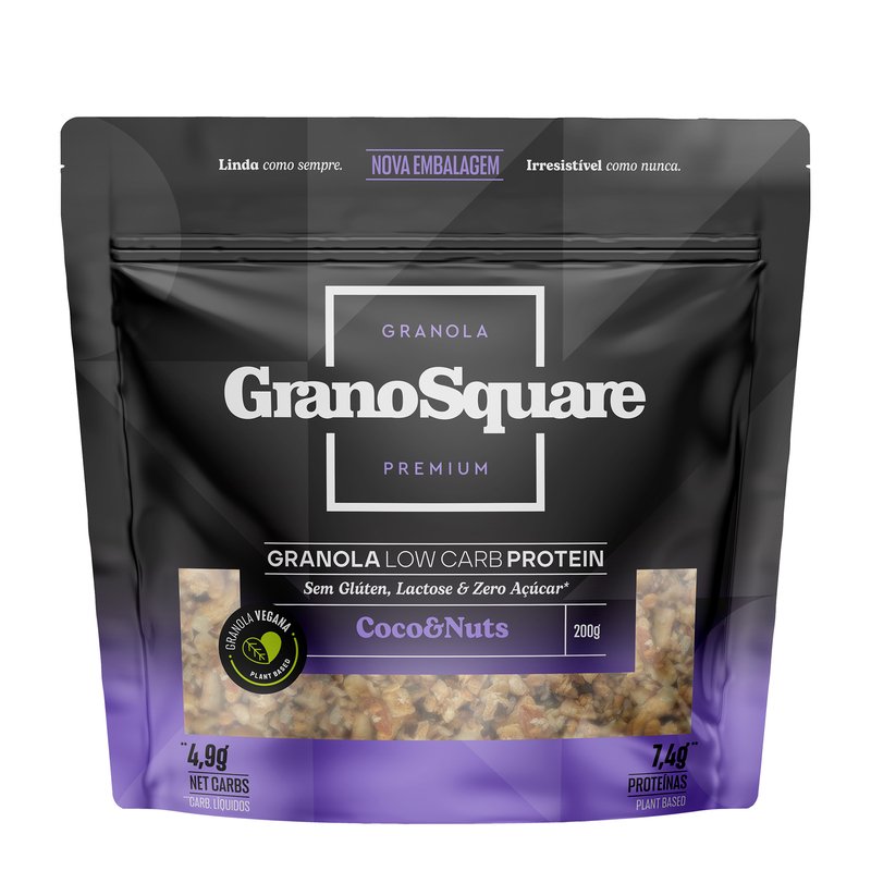 Granola GranoSquare Low Carb Coco & Nuts 200g