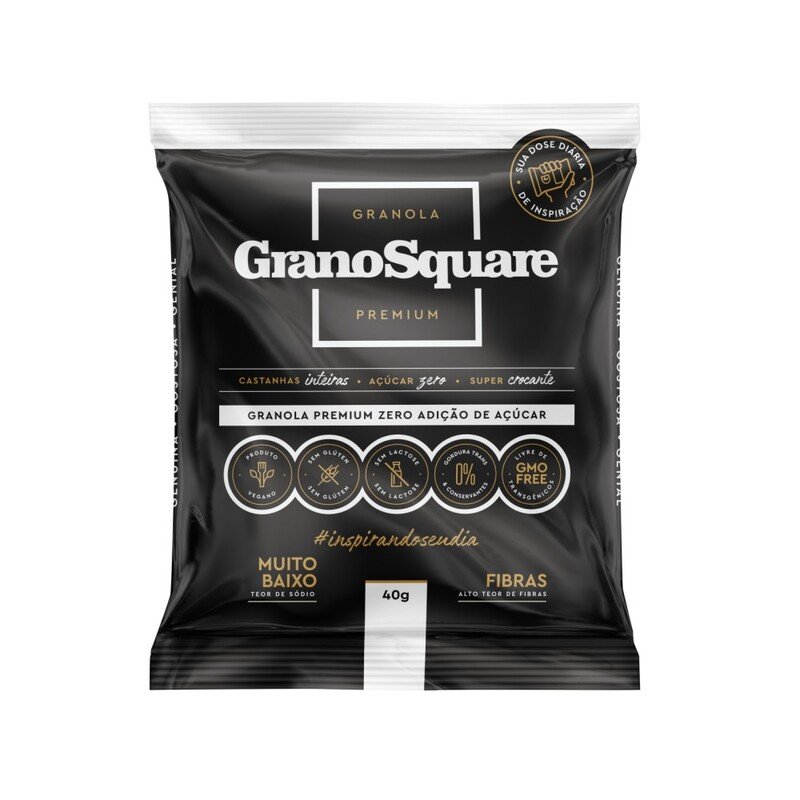 Granola GranoSquare Premium Tradicional Zero Açúcar 40g