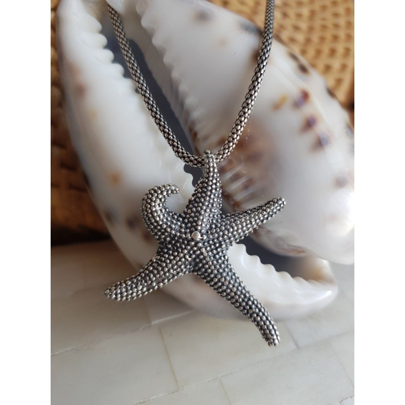 Pingente Estrela Menor em Prata 925 - 3,5cm