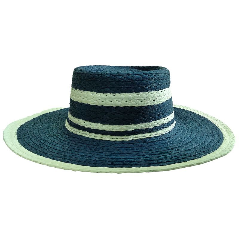 Chapéu de Palha Azul Marinho - Moda Praia