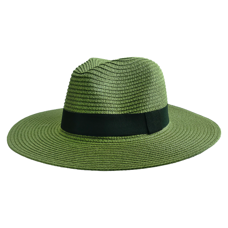 Chapéu de Palha Verde Militar - Moda Praia