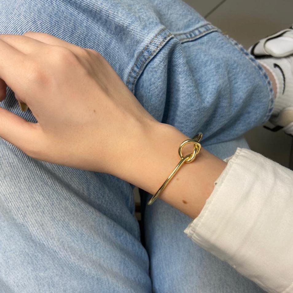 Pulseira bracelete bohemia, nó, dourado - REF P489
