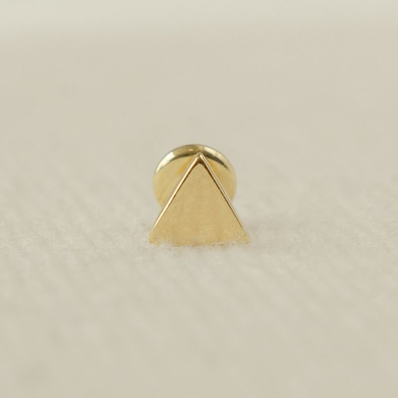 Piercing semijoia triângulo liso