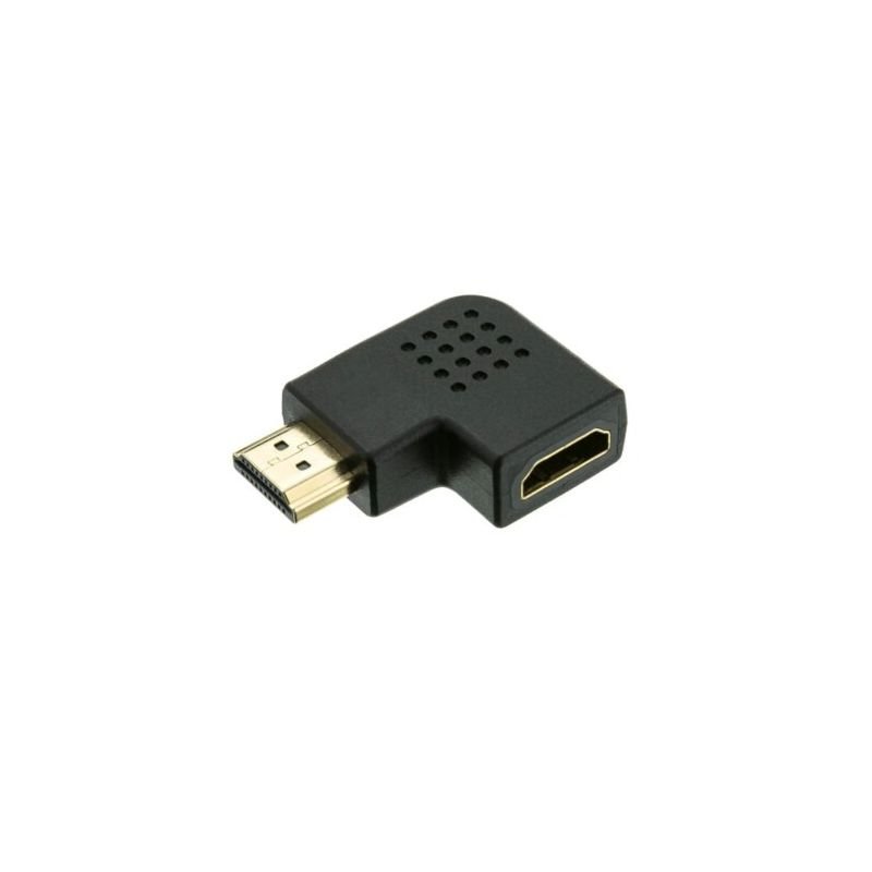 ADAPTADOR HDMI MACHO X HDMI FÊMEA 90 GRAUS 'L' EXBOM 03124